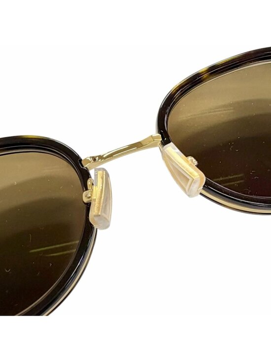 Bottega Veneta BV Forte Sunglasses Clear Brown Marble Gold 49 Eyewear main image 9